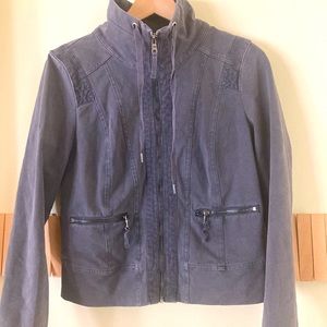 MARRAKECH cropped,stretchy zip jacket.